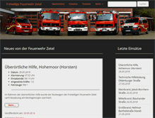 Tablet Screenshot of feuerwehr-zetel.de